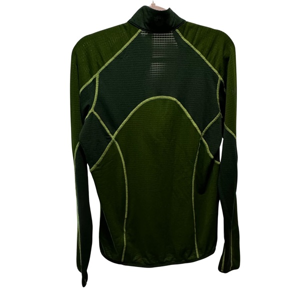 Marmot men’s Two Tone Green 1/4 zip pullover Polartec fleece size med - Picture 4 of 7